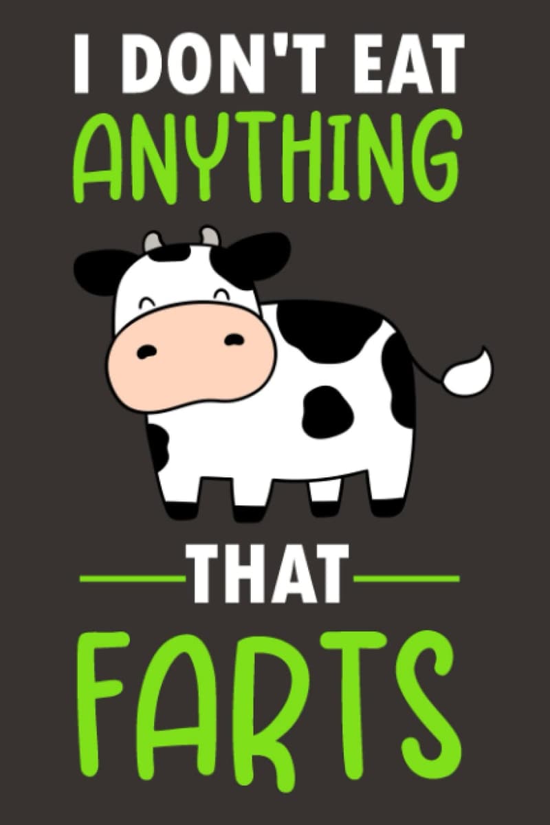 Funny Vegan Notebook Gift for Birthdays - 120 Pages, Soft Cover