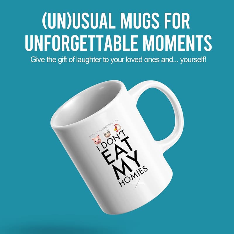 Vegan Animal Lovers Coffee Mug - 11 oz Ceramic