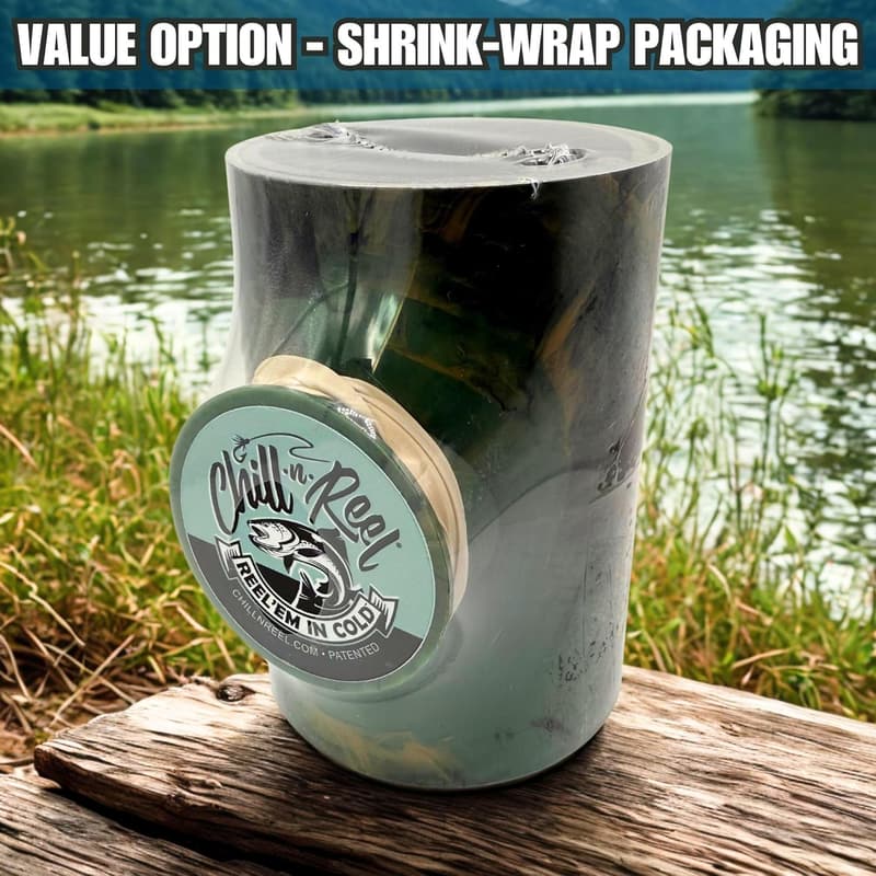 Fishing Can Cooler with Hard Shell & Hand Line Reel – Unique Gift for Men