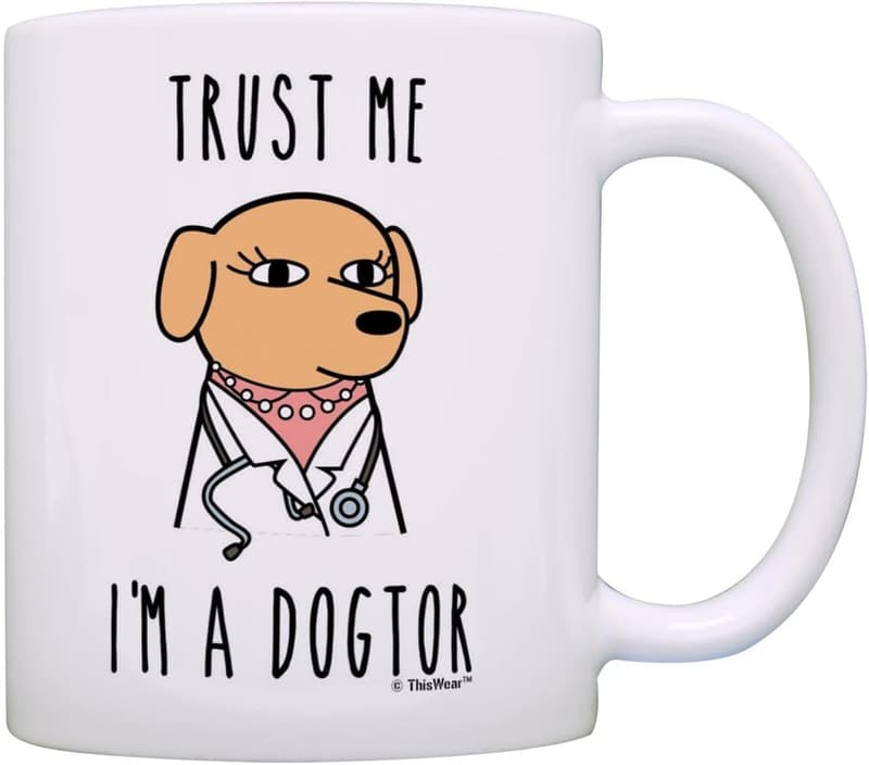 Funny Dogtor 11oz Ceramic Coffee Mug for Veterinarians