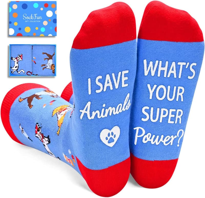 Funny Socks for Nurses, Doctors & EMTs - Gift for Healthcare Workers