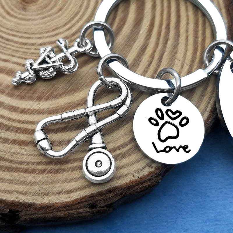 Veterinary Technician Appreciation Keychain Gift