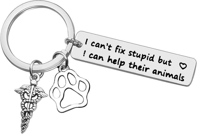 Veterinarian Appreciation Keychain for Medical Professionals