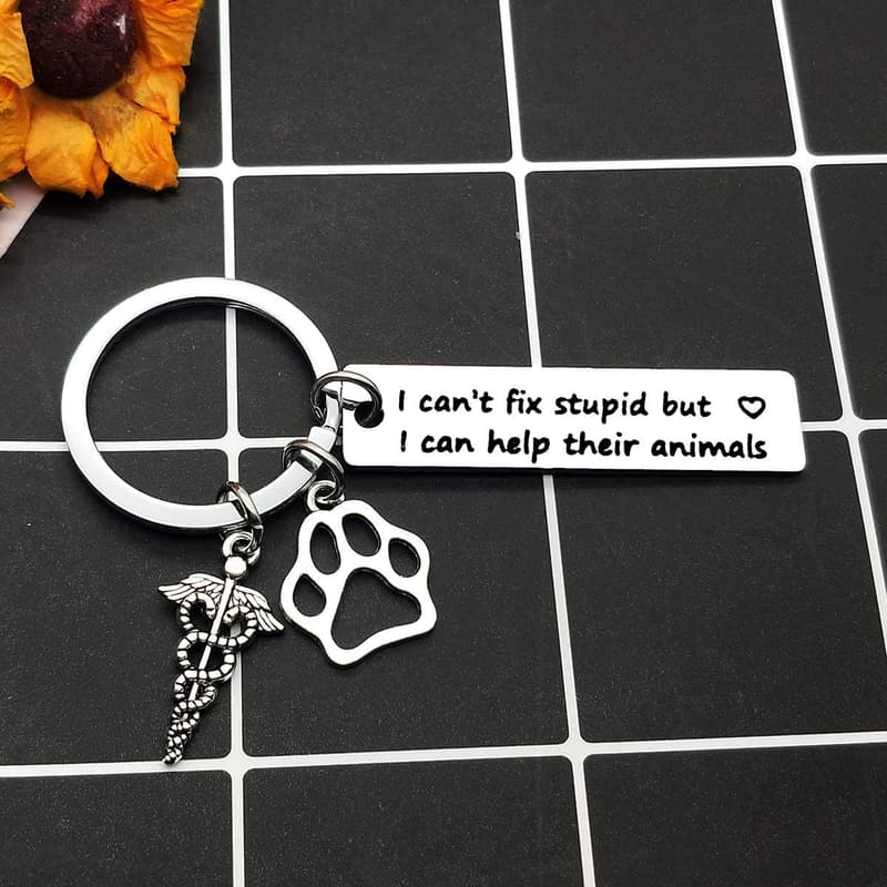 Veterinarian Appreciation Keychain for Medical Professionals
