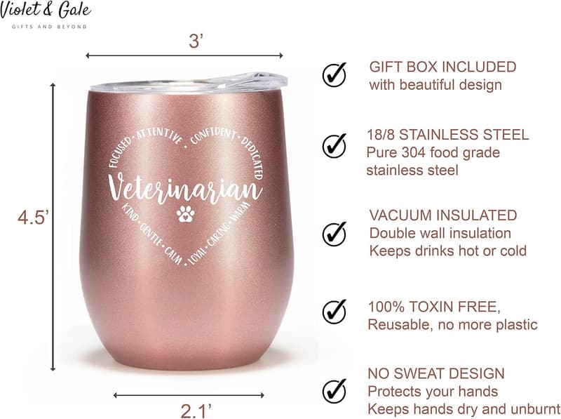 Veterinarian Graduation Tumbler - 12oz Coffee Mug for Women