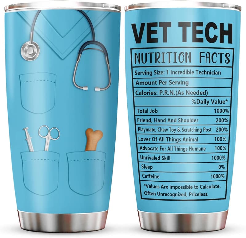 Veterinary Technician 20oz Tumbler - Perfect Vet Appreciation Gift