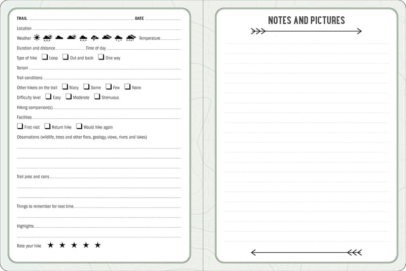 Hiking Logbook for Outdoor Enthusiasts