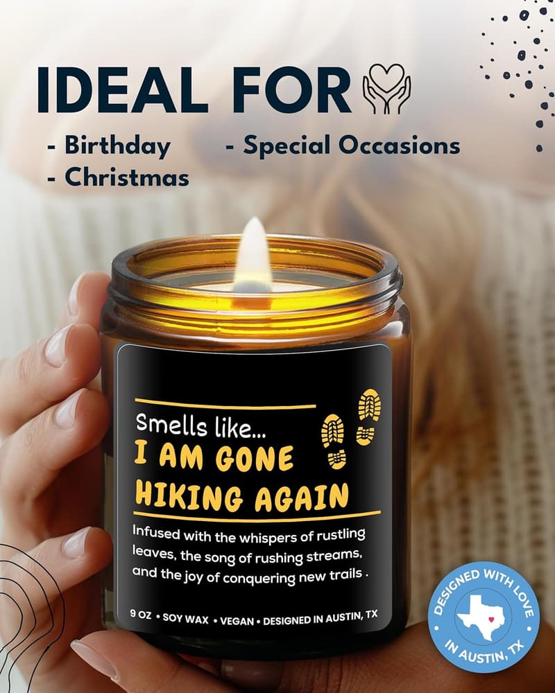 Hiking Candle - Unique Gift for Outdoor Enthusiasts