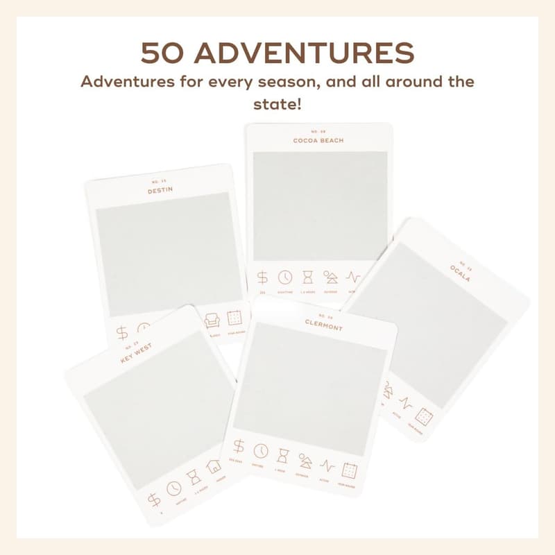 Florida Adventure Bucket List: 50 Scratch-Off Activity Cards