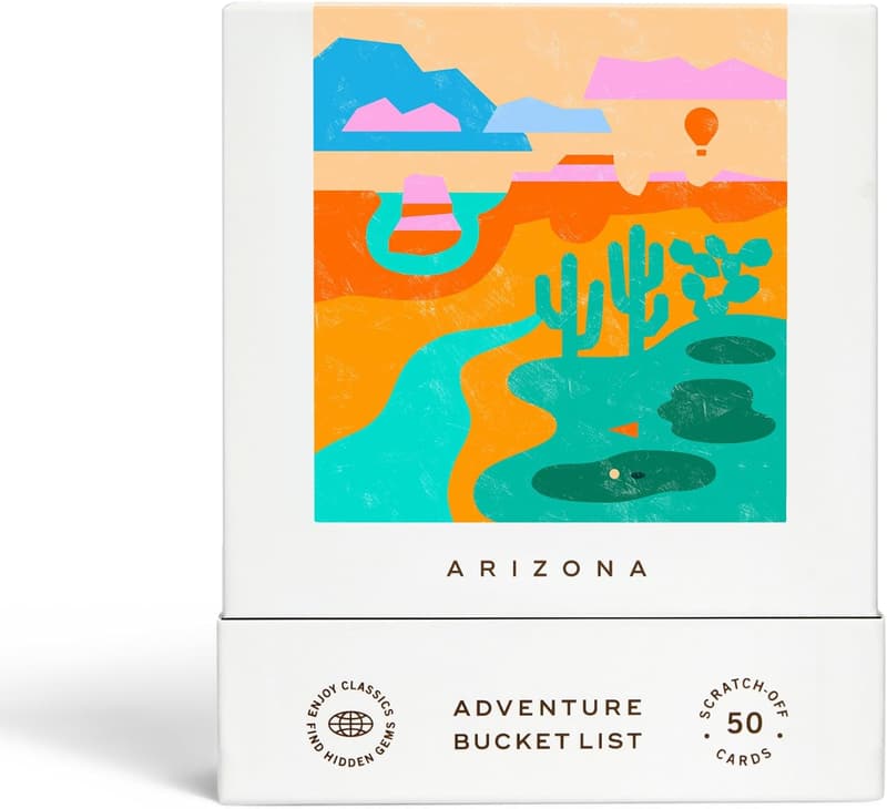 Arizona Adventure Bucket List Scratch-Off Cards for Travel