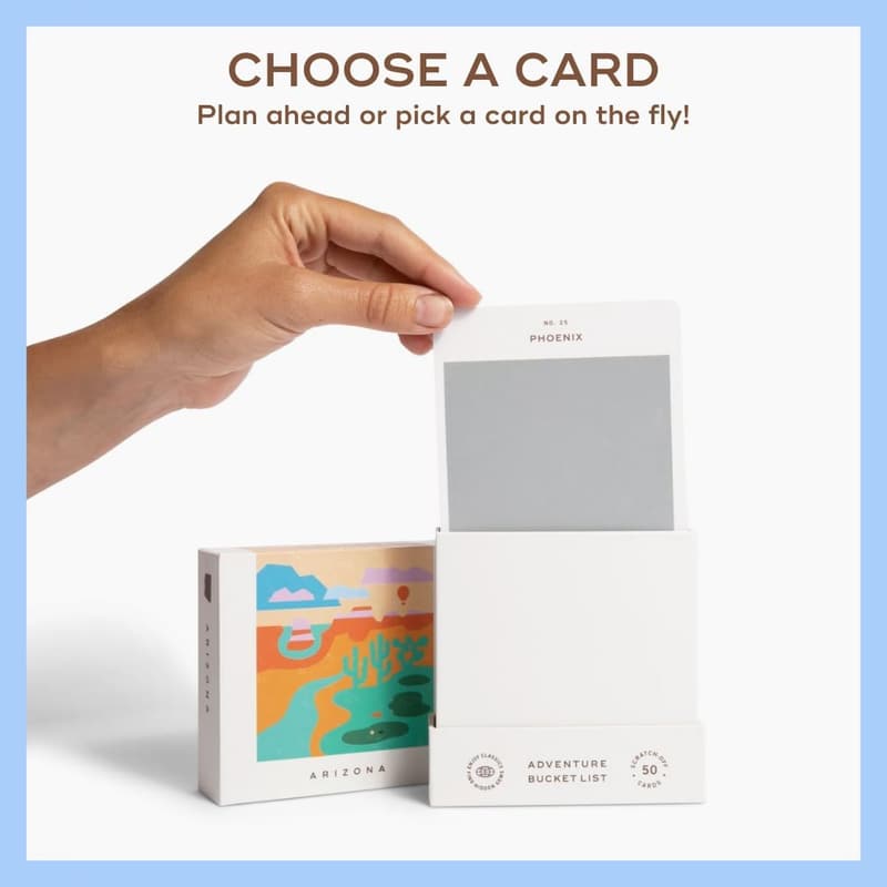 Arizona Adventure Bucket List Scratch-Off Cards for Travel