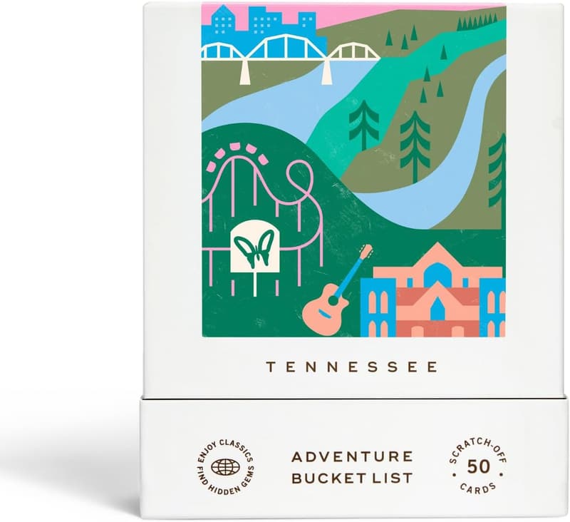 Tennessee Adventure Bucket List: 50 Scratch-Off Cards for Travel