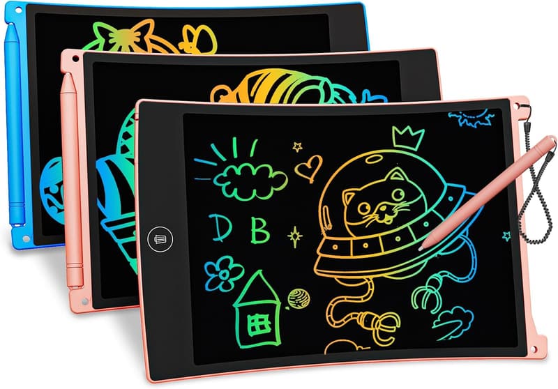 LCD Writing Tablet for Kids, 3-6 Years, 3 Pack, 8.5-Inch