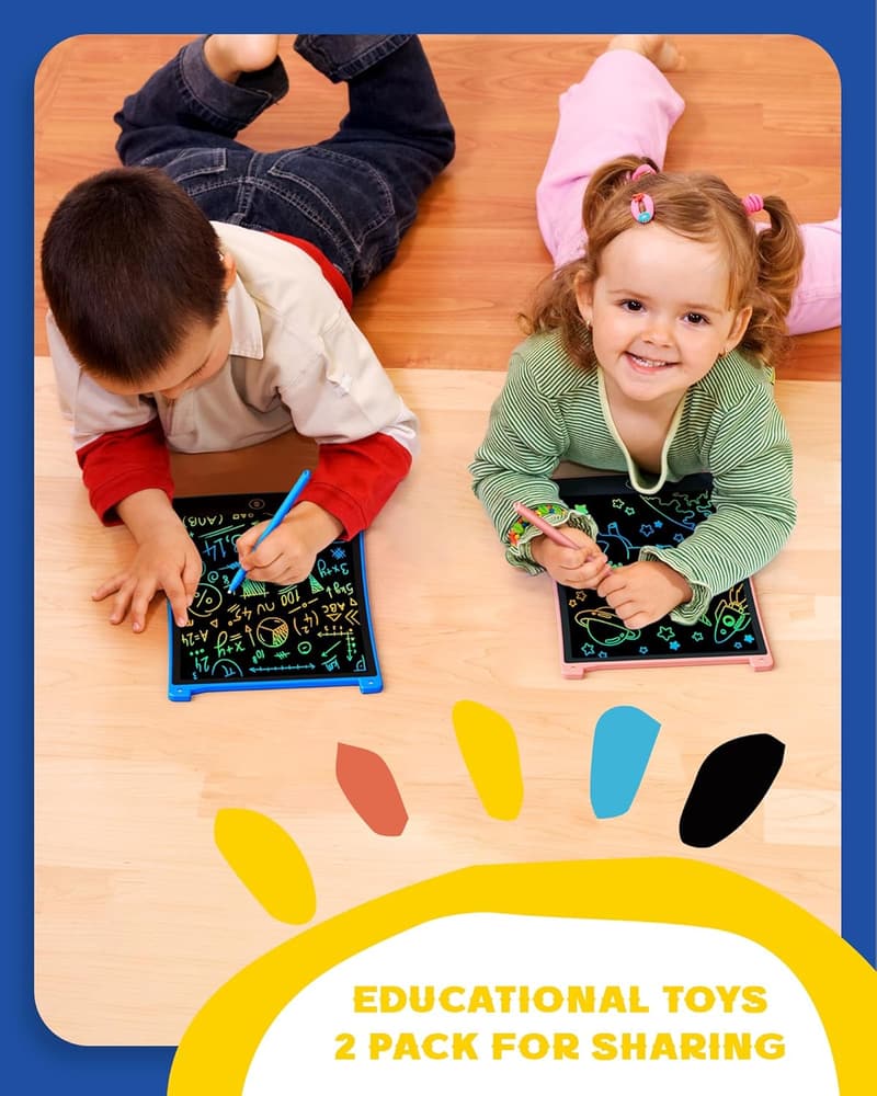 LCD Writing Tablet for Kids, 3-6 Years, 3 Pack, 8.5-Inch