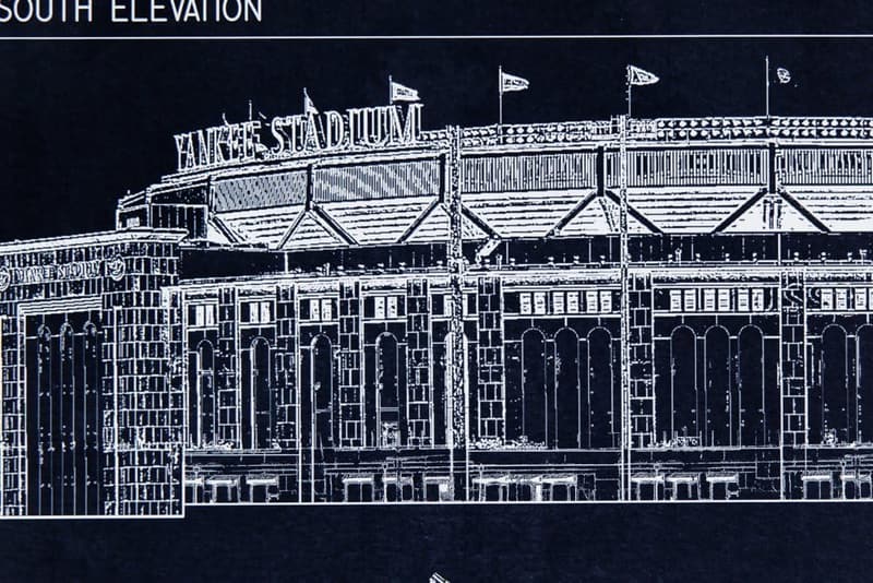 Yankee Stadium Ballpark Blueprint Art Print