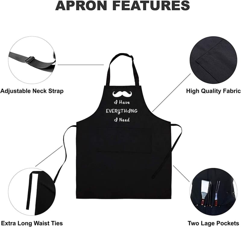 Engagement Apron Set | 2-Piece Kitchen Aprons for Couples