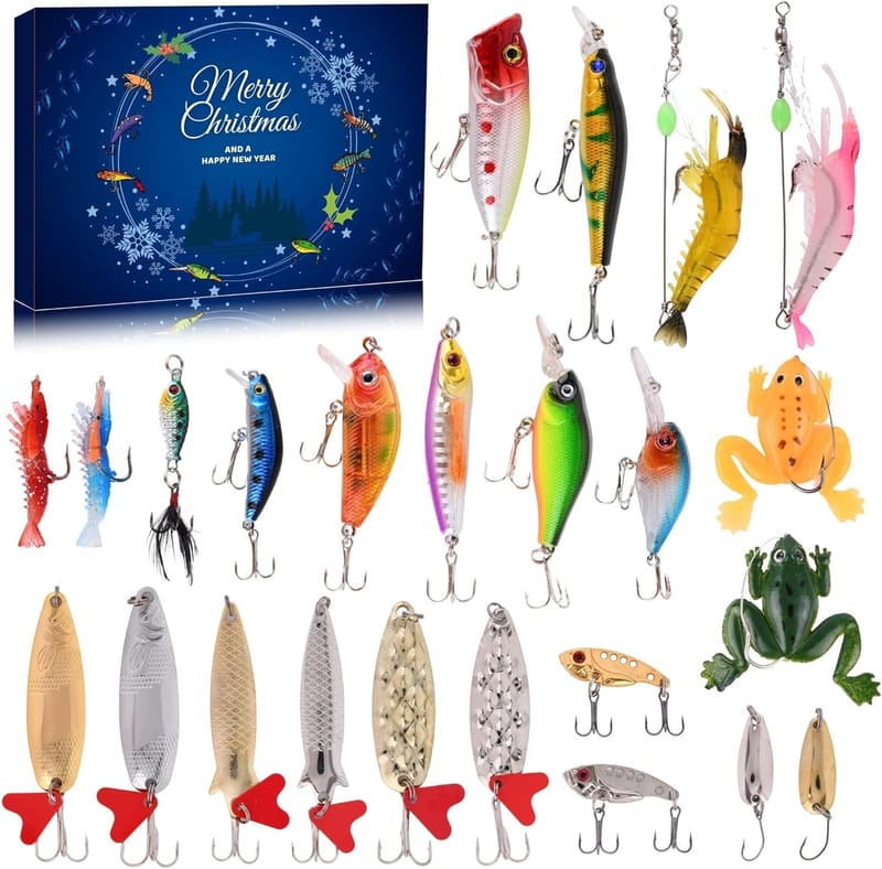 Fishing Advent Calendar - 24 Days of Lures for Men & Teens