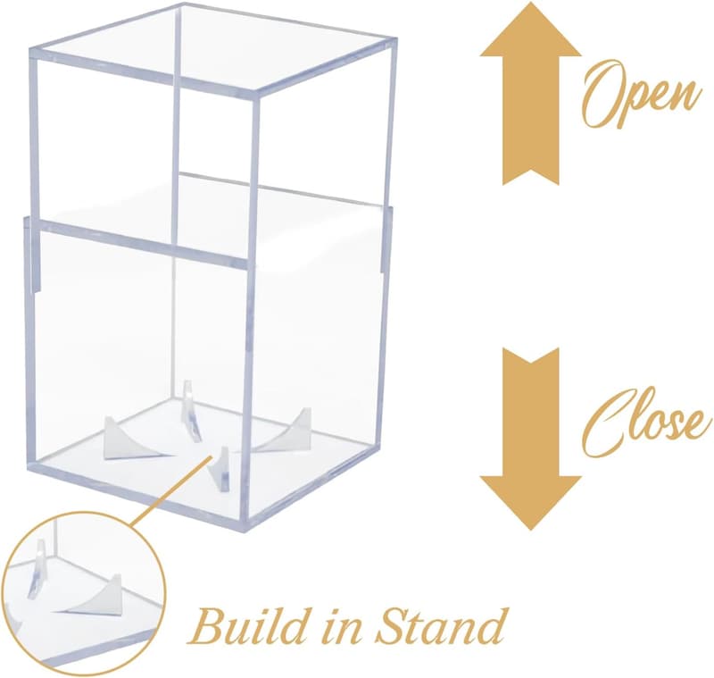 Acrylic Baseball Display Case with Wooden Base - UV Protected