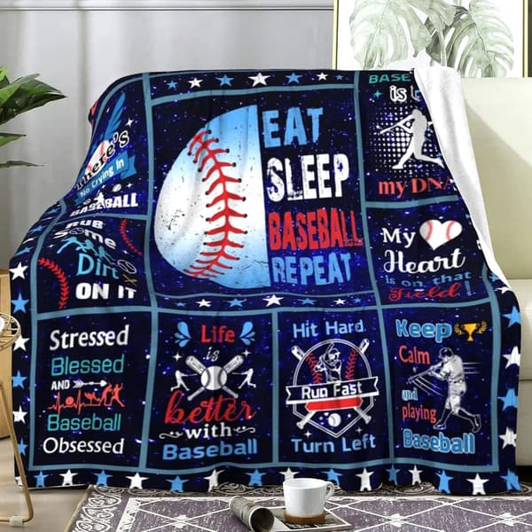 Baseball Blanket for Boys & Adults - 50