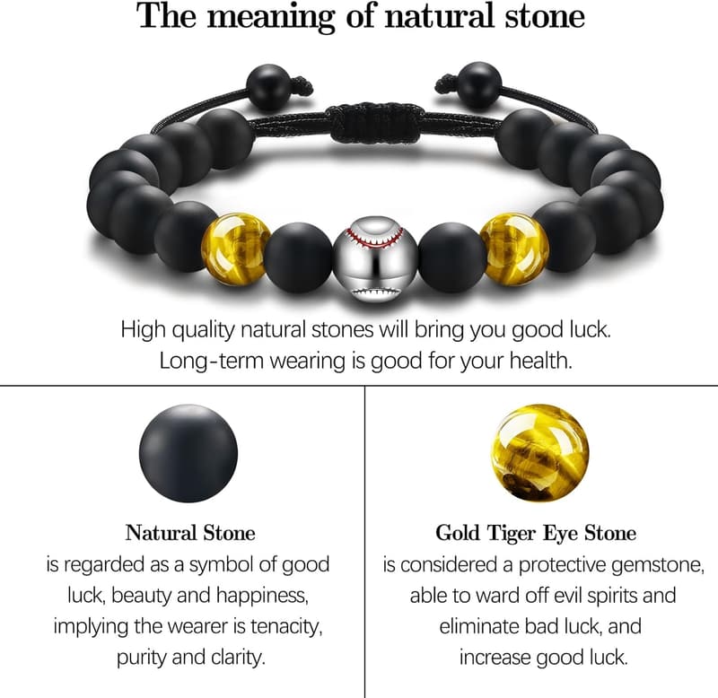 Sports Bracelet for Boys - Luck & Safety Gift for Teens