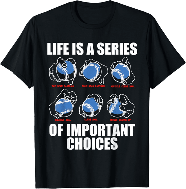 Baseball Pitches Player Gift T-Shirt