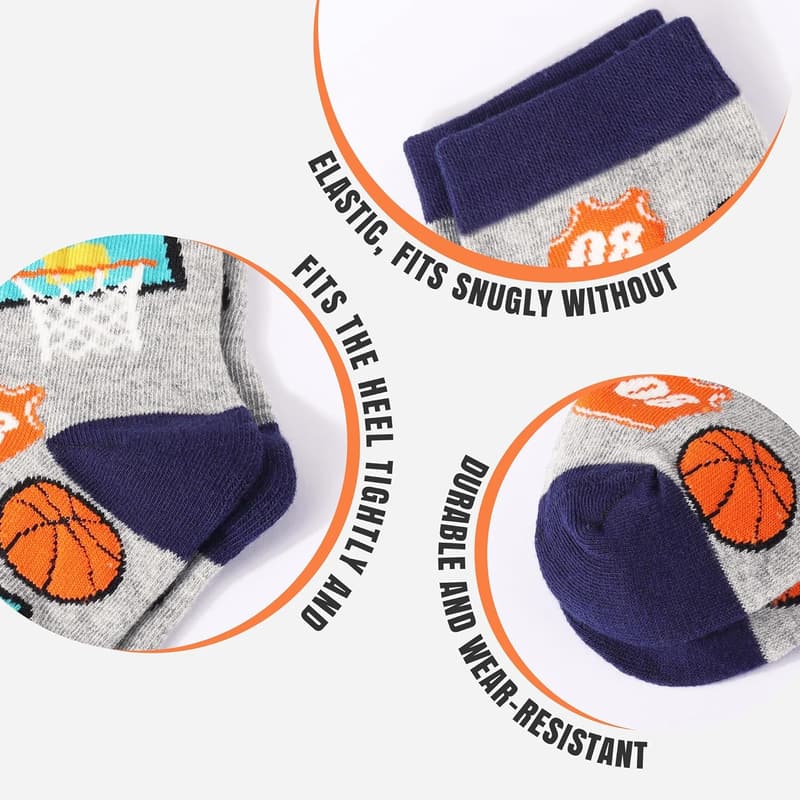 Funny Animal Crew Socks for Boys - Christmas Gift