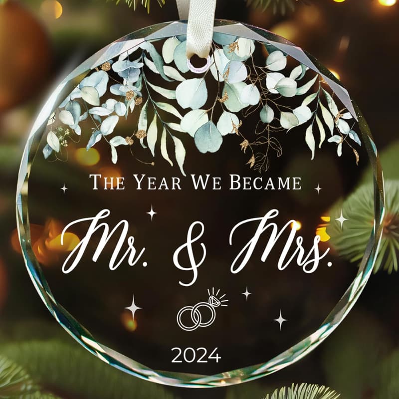 2024 First Christmas Ornament for Newlyweds