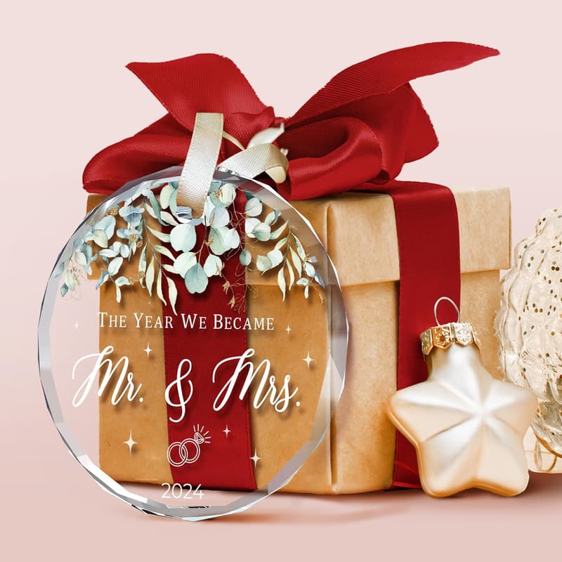 2024 First Christmas Ornament for Newlyweds