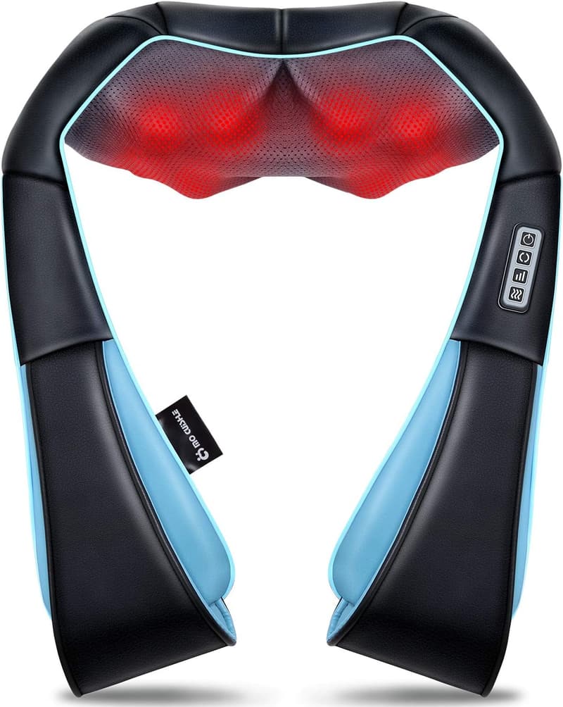 Electric Shiatsu Neck & Back Massager with Heat - Ideal for Couples