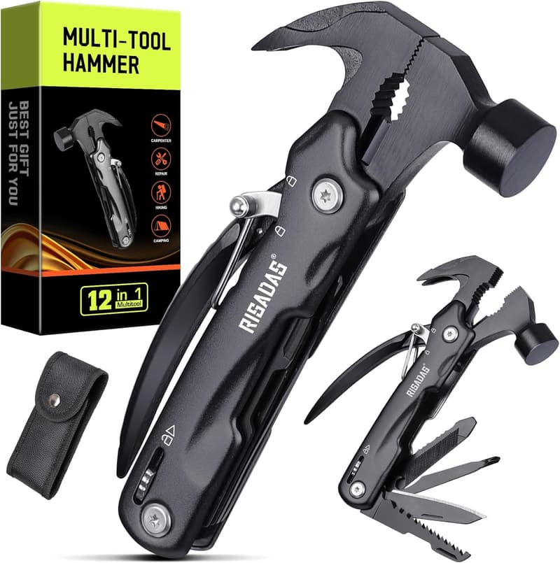 Birthday Gift for Men - Multitool Hammer for Dad, Husband