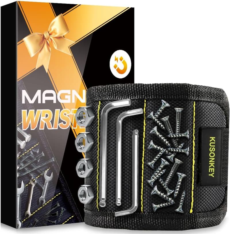 Magnetic Tool Wristband Gift for Dad - Father's Day Stocking Stuffer