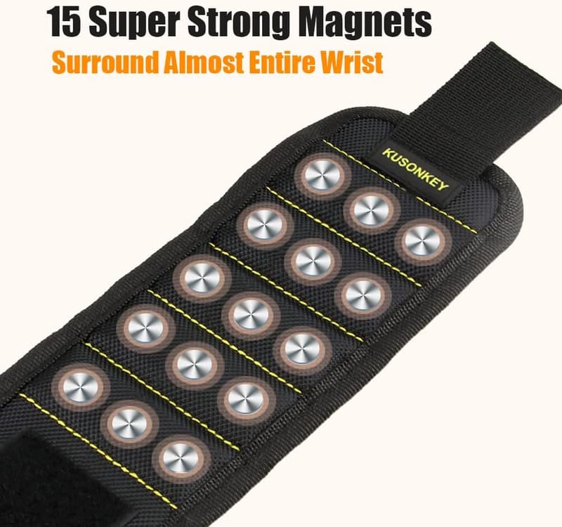 Magnetic Tool Wristband Gift for Dad - Father's Day Stocking Stuffer