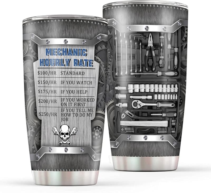 Mechanic Gifts: 20 oz Insulated Tumbler for Men