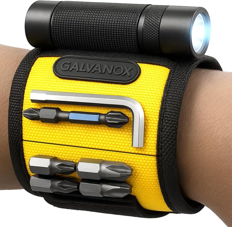 Hands-Free Magnetic Wristband with Work Light for Men