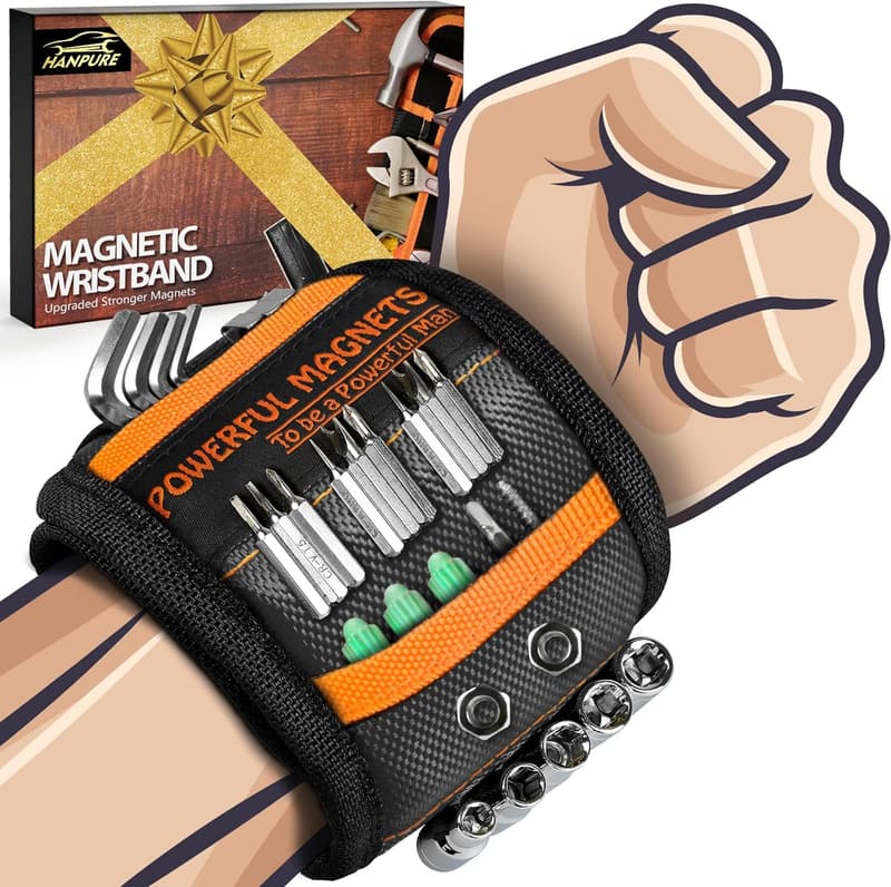 Magnetic Wristband Tool Holder - Great for Men's Gifts