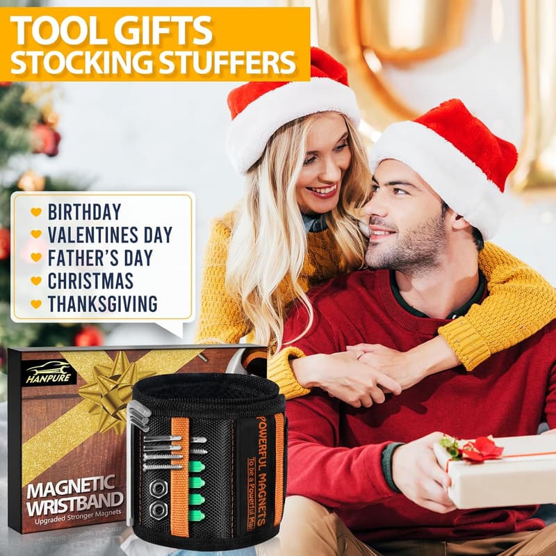Magnetic Wristband Tool Holder - Great for Men's Gifts