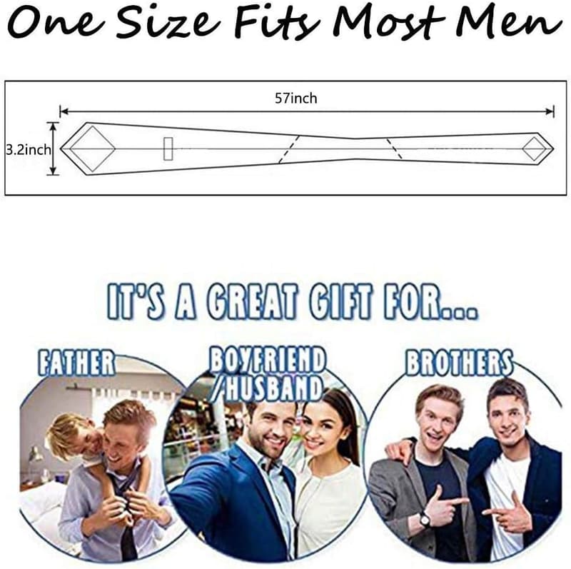 Men's Silk Necktie with Math Formulas - Perfect for Teachers