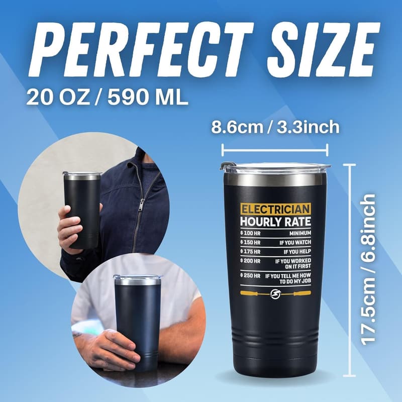 Father's Day Stainless Steel Tumbler Gift for Dad, 20oz
