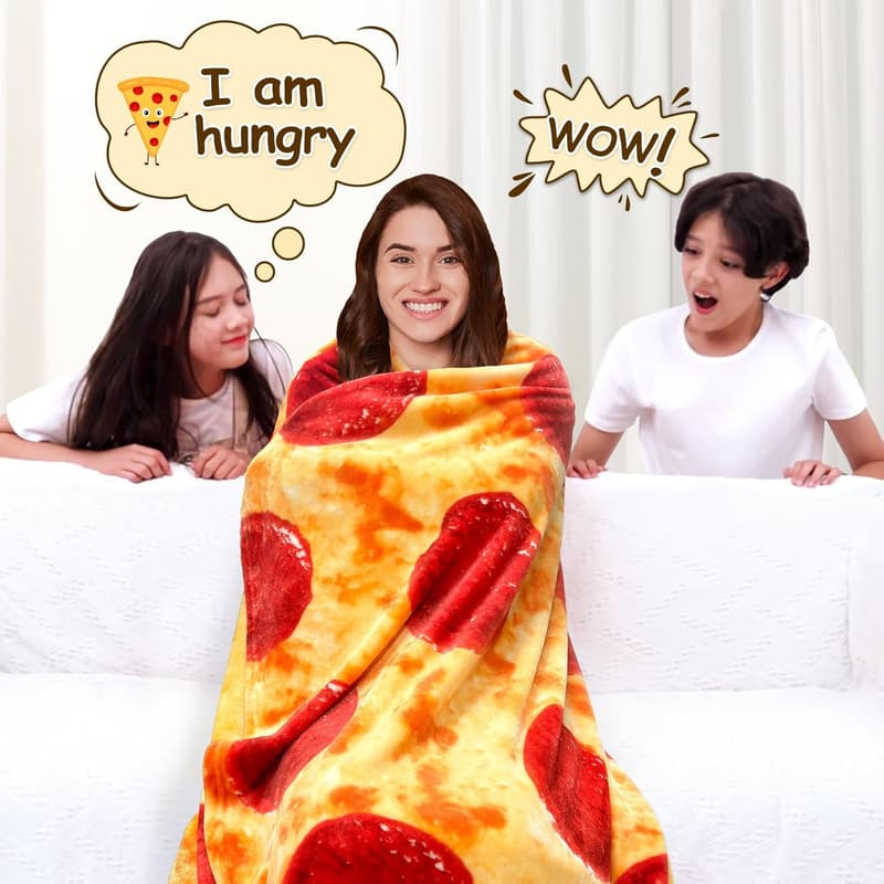 Pepperoni Pizza Blanket 2.0 - Double-Sided 71