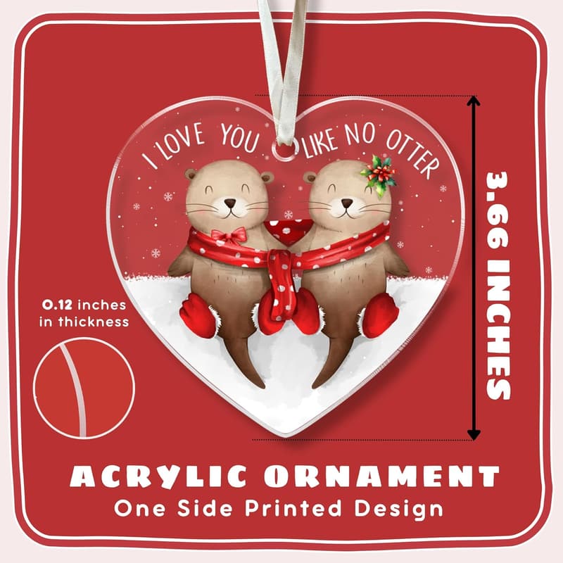 2024 Couples Acrylic Christmas Ornament