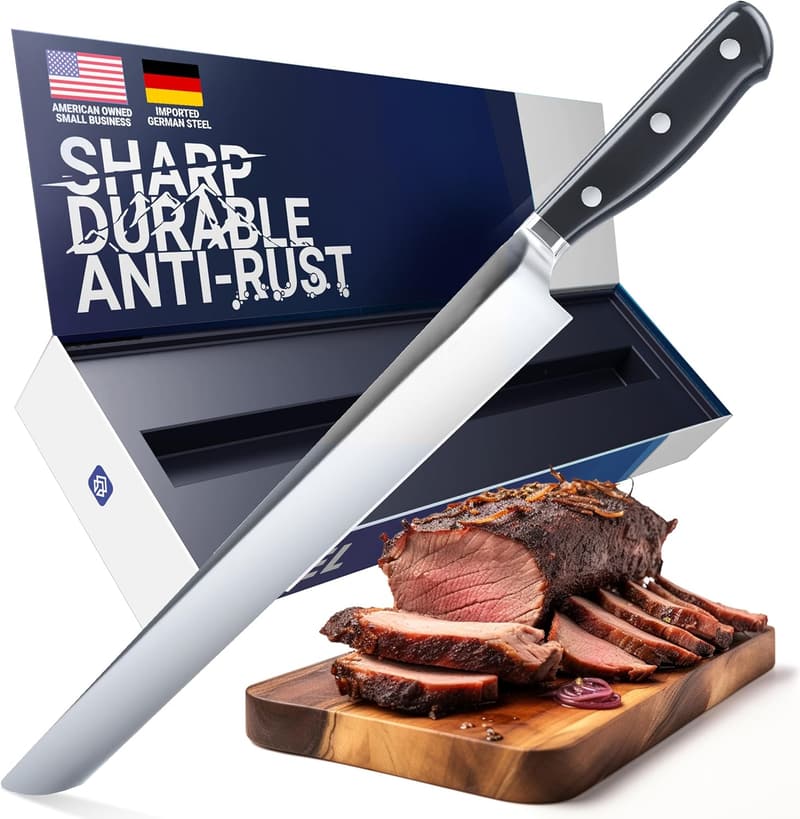 Premium 10-Inch Carving Knife - German Steel for Perfect Slices