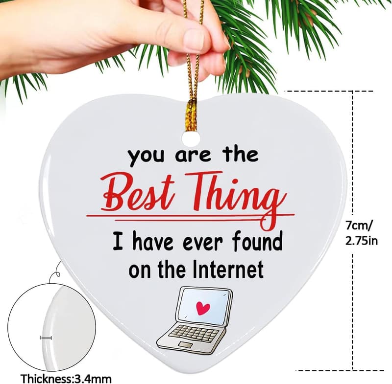 Personalized Couples Christmas Ornament 2025