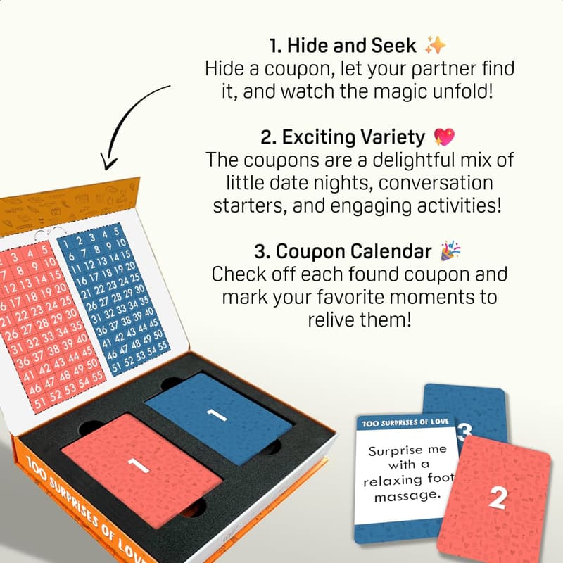 Couples Game for Anniversary, Birthday, or Valentine's Day Gift