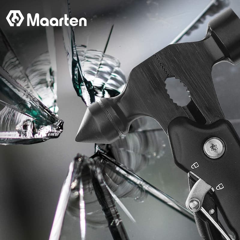 Anniversary Gift: 12-in-1 Emergency Car Safety MultiTool for Dad