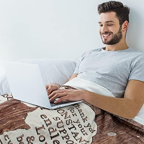 Father's Day Gift: Healing Thoughts Throw Blanket 60''x50''