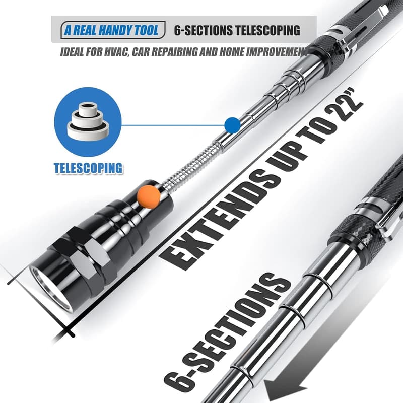 Fathers Day Extendable Magnetic Flashlight Tool for Dad