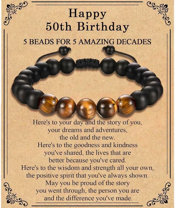 Men's Birthday Bracelet - Perfect Gift for Him