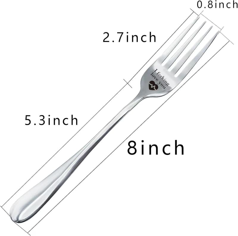 Personalized Engraved Forks - Funny Gift for Couples
