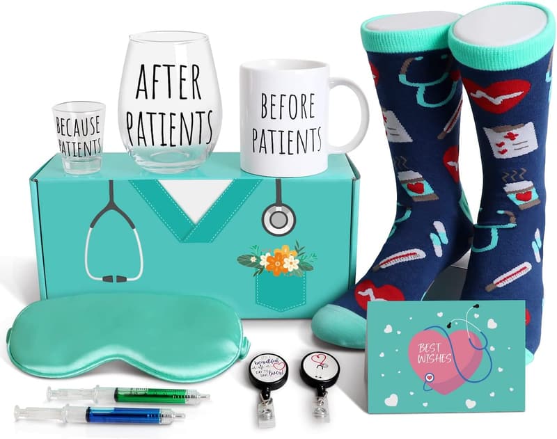 Dental Care Gift Set - 11oz Mug & 19oz Wine Glass for Women