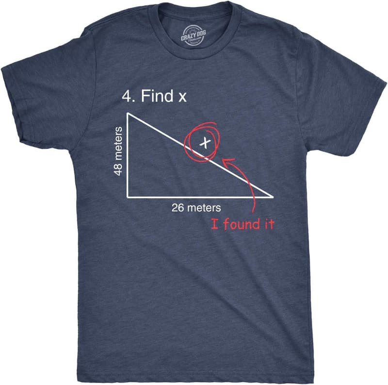 Funny Math Teacher Graphic T-Shirt - Sarcastic Dad Joke
